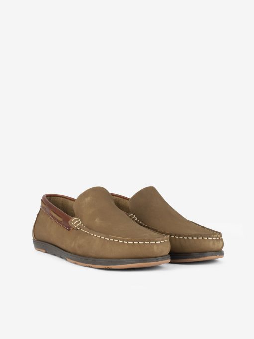 SAPATO MOCASSIM SLIP ON EM PELE NOBUCK COMBINADA - Image 4