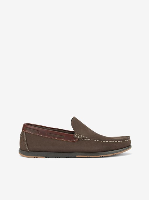 SAPATO MOCASSIM SLIP ON EM PELE NOBUCK COMBINADA - Image 5