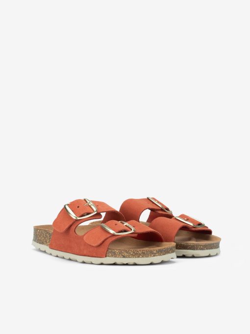 CHINELO INDIGO BAY EM CROUTE CAMURÇA COM DUPLA FIVELA METÁLICA E PALMILHA BIO - Image 8