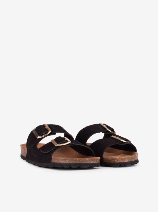 CHINELO INDIGO BAY EM CROUTE CAMURÇA COM DUPLA FIVELA METÁLICA E PALMILHA BIO - Image 9