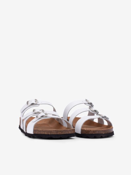 CHINELO EM PELE COM TRIPLA FIVELA METÁLICA E PALMILHA BIO - Image 2
