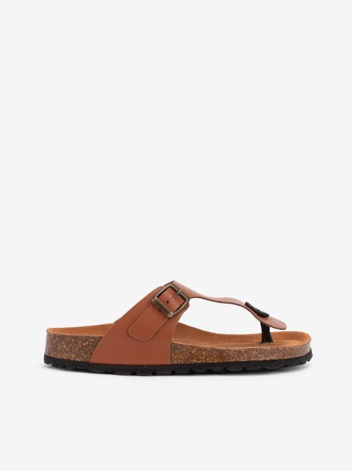 CHINELO DE DEDO EM PELE INDIGO BAY COM FIVELA E PALMILHA BIO - Image 3