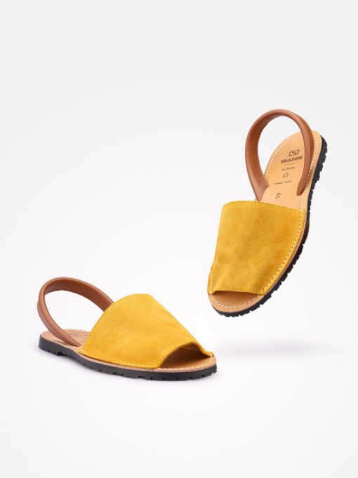 SANDÁLIA ESTILO MENORQUINA EM CROUTE CAMURÇA COMBINADA - Image 3