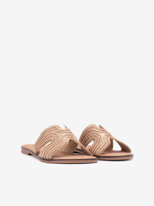 CHINELO RASO EM RÁFIA METALIZADA - Image 2