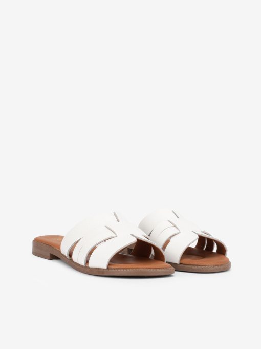 CHINELO RASO COM PEÇAS SOBREPOSTAS EM PELE - Image 2