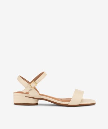 SANDÁLIA SEASIDE X BEIRA RIO DE TACÃO BAIXO COM FIVELA E PALMILHA COMFORT - BRANCO, 38