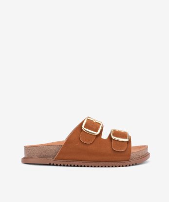 CHINELO EM NAPA DE DUPLA FIVELA