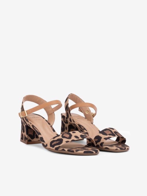 SANDÁLIA DE TACÃO ESTAMPADO LEOPARDO - Image 2