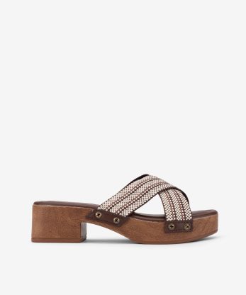 SANDÁLIA MULE DE TIRAS CRUZADAS