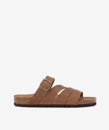 CHINELO DE FIVELA EM PELE