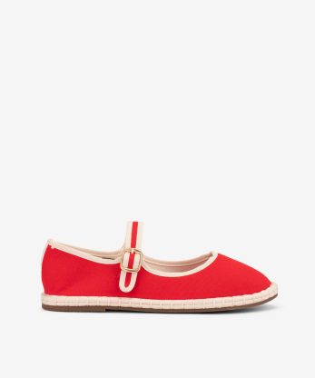 ALPERGATA MARY JANE COMBINADO - VERMELHO, 36
