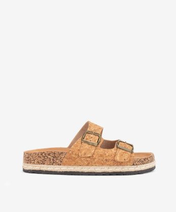 CHINELO BIO DE DUPLA FIVELA EM CORTIÇA