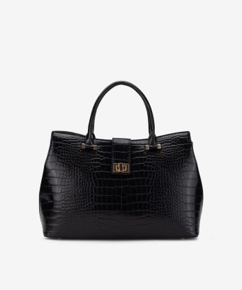 MALA TOTE EM NAPA ESTAMPADA