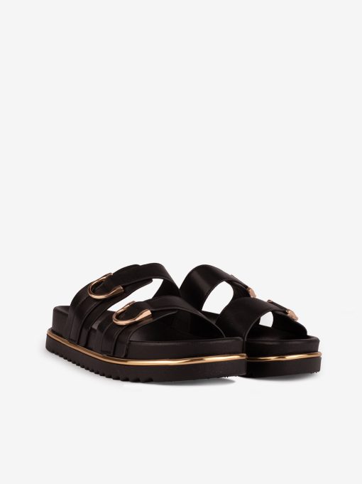 SANDÁLIA ESTILO MULE COM APLICAÇÕES METÁLICAS EM PALMILHA ANATÓMICA - Image 2