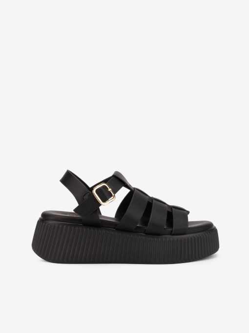 SANDÁLIA ESTILO FISHERMAN DE FIVELA COM SOLA CHUNKY PLATAFORMA