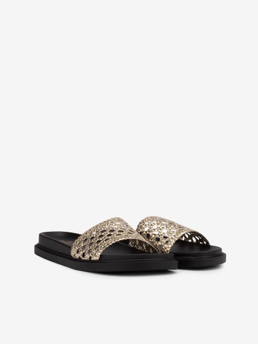 CHINELO METALIZADA ENTRANÇADA COM PALMILHA ANATÓMICA - Image 2
