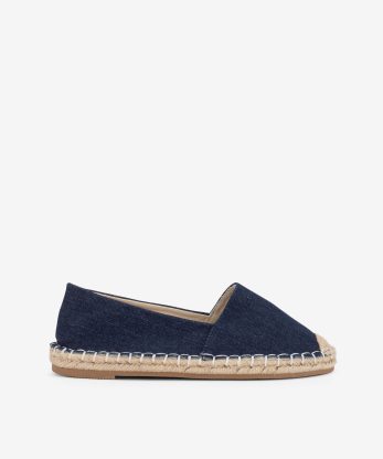 ALPERGATA EM CANVAS COM CAP TOE EM SOLA DE CORDA