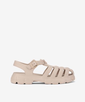 SANDÁLIA FISHERMAN EM EVA EXTRA LEVE DE FIVELA - CREME, 40