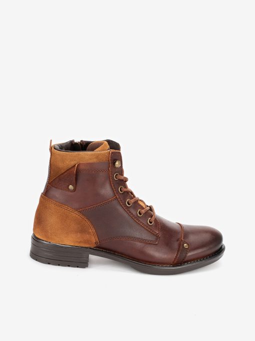 BOTA DE ATACADOR MULTIPEÇA EM PELE COMBINADA COM SOLA DE RASTO - Image 3