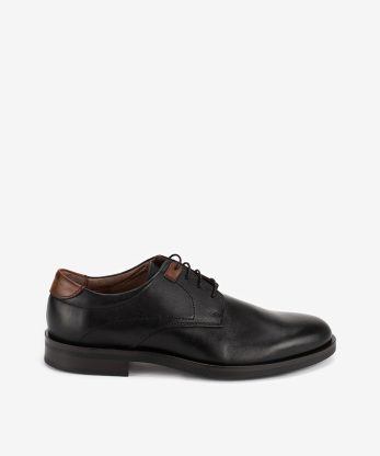 SAPATO DERBY DE ATACADOR EM PELE - PRETO, 41