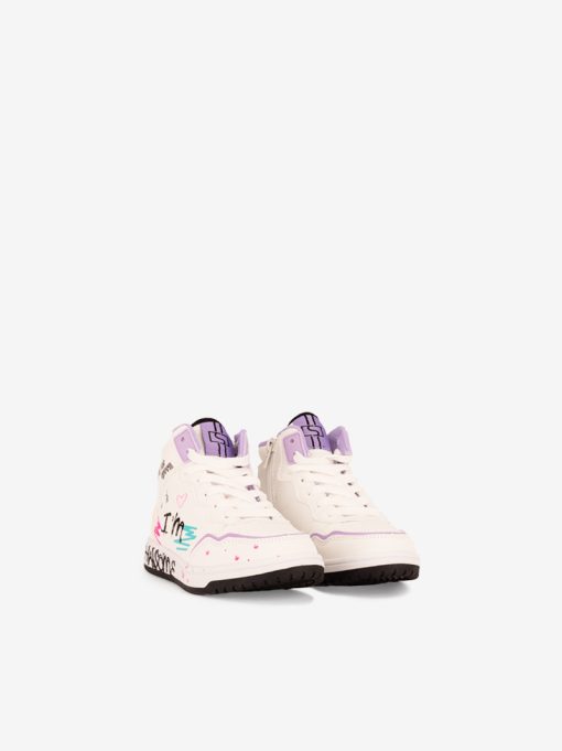 TÉNIS HI TOP MULTIPEÇA ESTAMPADO DE ATACADOR E FECHO NO LADO INTERIOR COM CUPSOLE - Image 2