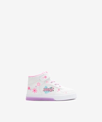 TÉNIS HI TOP ESTAMPADO DE VELCRO E ATACADOR ELÁSTICO COM CUPSOLE