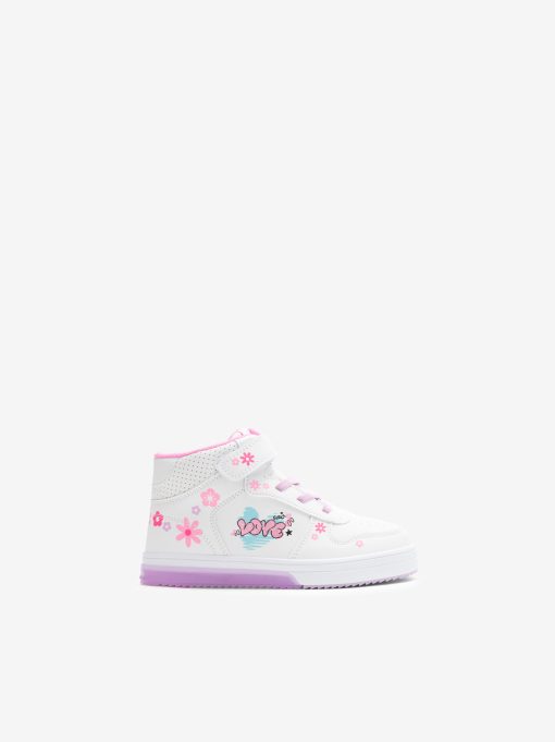 TÉNIS HI TOP ESTAMPADO DE VELCRO E ATACADOR ELÁSTICO COM CUPSOLE