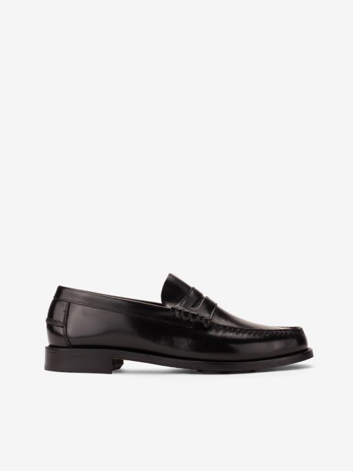 SAPATO PENNY LOAFER TOSCANINI EM PELE POLIDA COM SOLA DE COURO - Image 4