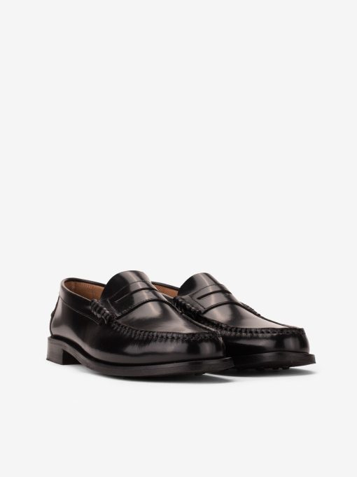 SAPATO PENNY LOAFER TOSCANINI EM PELE POLIDA COM SOLA DE COURO - Image 5