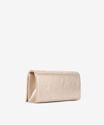 Alternative view of MALA CLUTCH DE FESTA ESTILO ENVELOPE DECORADA EM CRISTAIS COM ALÇA REMOVÍVEL TIRACOLO NO INTERIOR