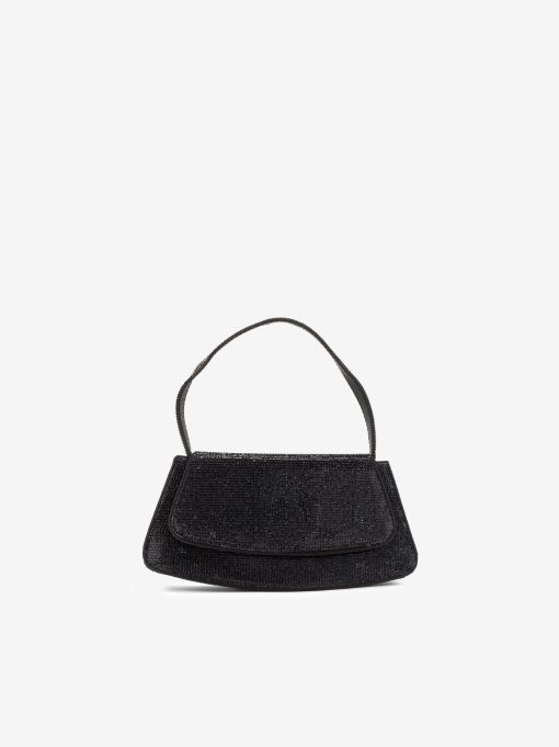 MALA CLUTCH DE FESTA DECORADA EM CRISTAIS COM ALÇA REMOVÍVEL TIRACOLO NO INTERIOR - Image 5