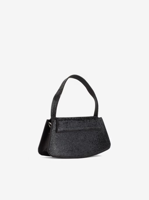 MALA CLUTCH DE FESTA DECORADA EM CRISTAIS COM ALÇA REMOVÍVEL TIRACOLO NO INTERIOR - Image 6