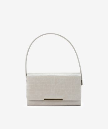 MALA CLUTCH DE FESTA ESTAMPADA CROCO COM ALÇA REMOVÍVEL TIRACOLO NO INTERIOR