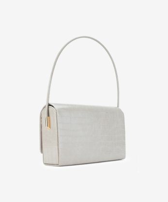 Alternative view of MALA CLUTCH DE FESTA ESTAMPADA CROCO COM ALÇA REMOVÍVEL TIRACOLO NO INTERIOR