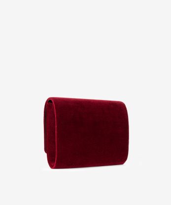 Alternative view of MALA CLUTCH DE FESTA ESTILO ENVELOPE EM VELUDO DECORADA EM CRISTAIS COM ALÇA REMOVÍVEL TIRACOLO NO INTERIOR