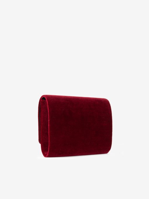 MALA CLUTCH DE FESTA ESTILO ENVELOPE EM VELUDO DECORADA EM CRISTAIS COM ALÇA REMOVÍVEL TIRACOLO NO INTERIOR - Image 2