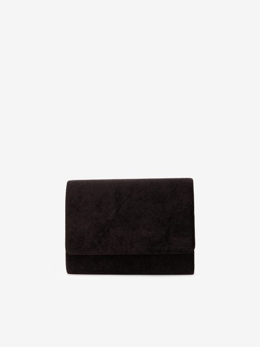 MALA CLUTCH DE FESTA ESTILO ENVELOPE EM VELUDO DECORADA EM CRISTAIS COM ALÇA REMOVÍVEL TIRACOLO NO INTERIOR - Image 3