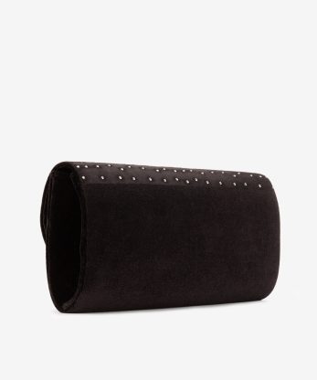 Alternative view of MALA CLUTCH DE FESTA ESTILO ENVELOPE EM VELUDO DECORADA EM CRISTAIS COM ALÇA REMOVÍVEL TIRACOLO NO INTERIOR