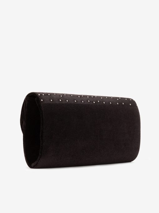 MALA CLUTCH DE FESTA ESTILO ENVELOPE EM VELUDO DECORADA EM CRISTAIS COM ALÇA REMOVÍVEL TIRACOLO NO INTERIOR - Image 2