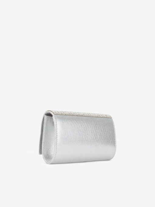 MALA CLUTCH DE FESTA ESTILO ENVELOPE DECORADA EM CRISTAIS COM ALÇA REMOVÍVEL TIRACOLO NO INTERIOR - Image 4