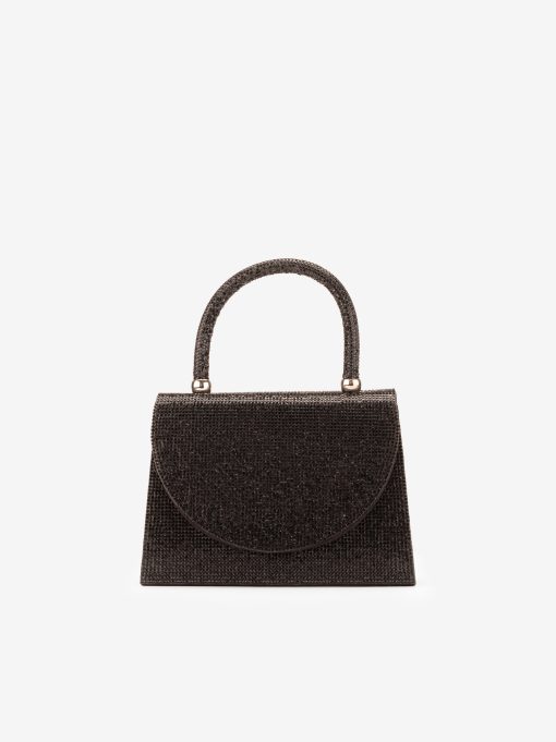 MALA CLUTCH DE FESTA DECORADA EM CRISTAIS COM ALÇA REMOVÍVEL TIRACOLO NO INTERIOR - Image 3