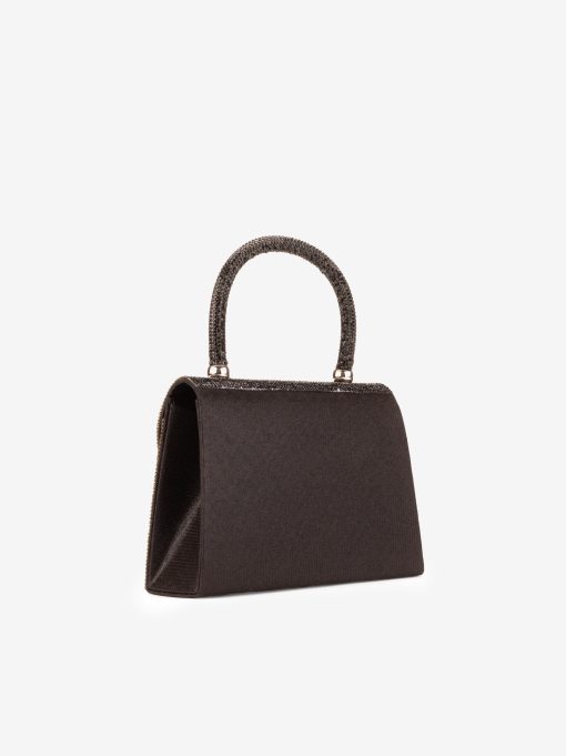 MALA CLUTCH DE FESTA DECORADA EM CRISTAIS COM ALÇA REMOVÍVEL TIRACOLO NO INTERIOR - Image 4