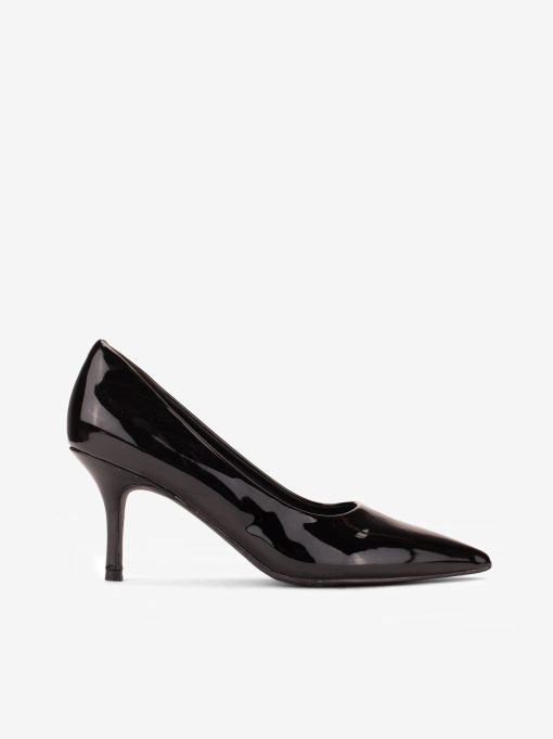 SAPATO PUMP DE SALTO EM VERNIZ COM FORMA PONTIAGUDA - Image 5
