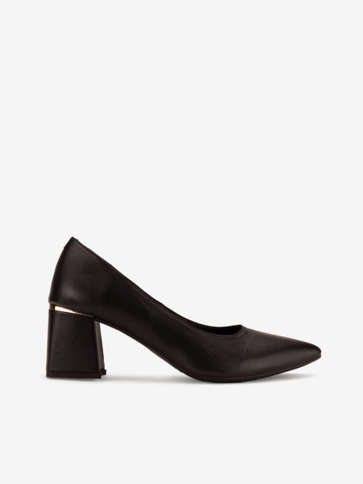 SAPATO PUMP DE TACÃO EM PELE