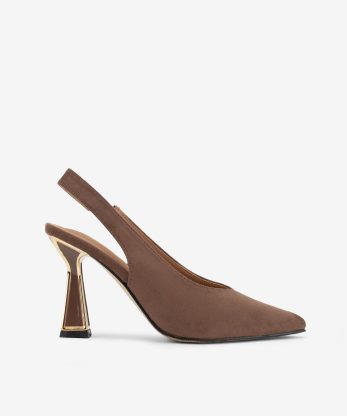 SAPATO PUMP SLING BACK ACAMURÇADO