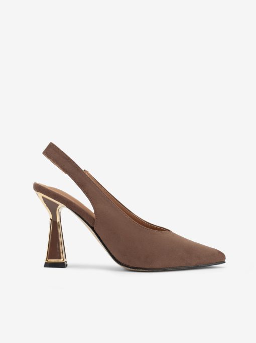 SAPATO PUMP SLING BACK ACAMURÇADO