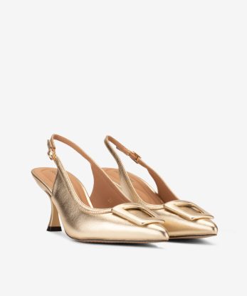 Alternative view of SAPATO PUMP SLING BACK METALIZADO