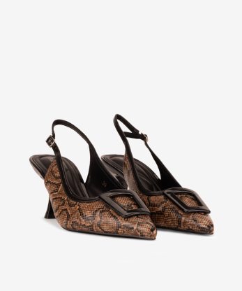Alternative view of SAPATO PUMP SLING BACK ESTAMPADO