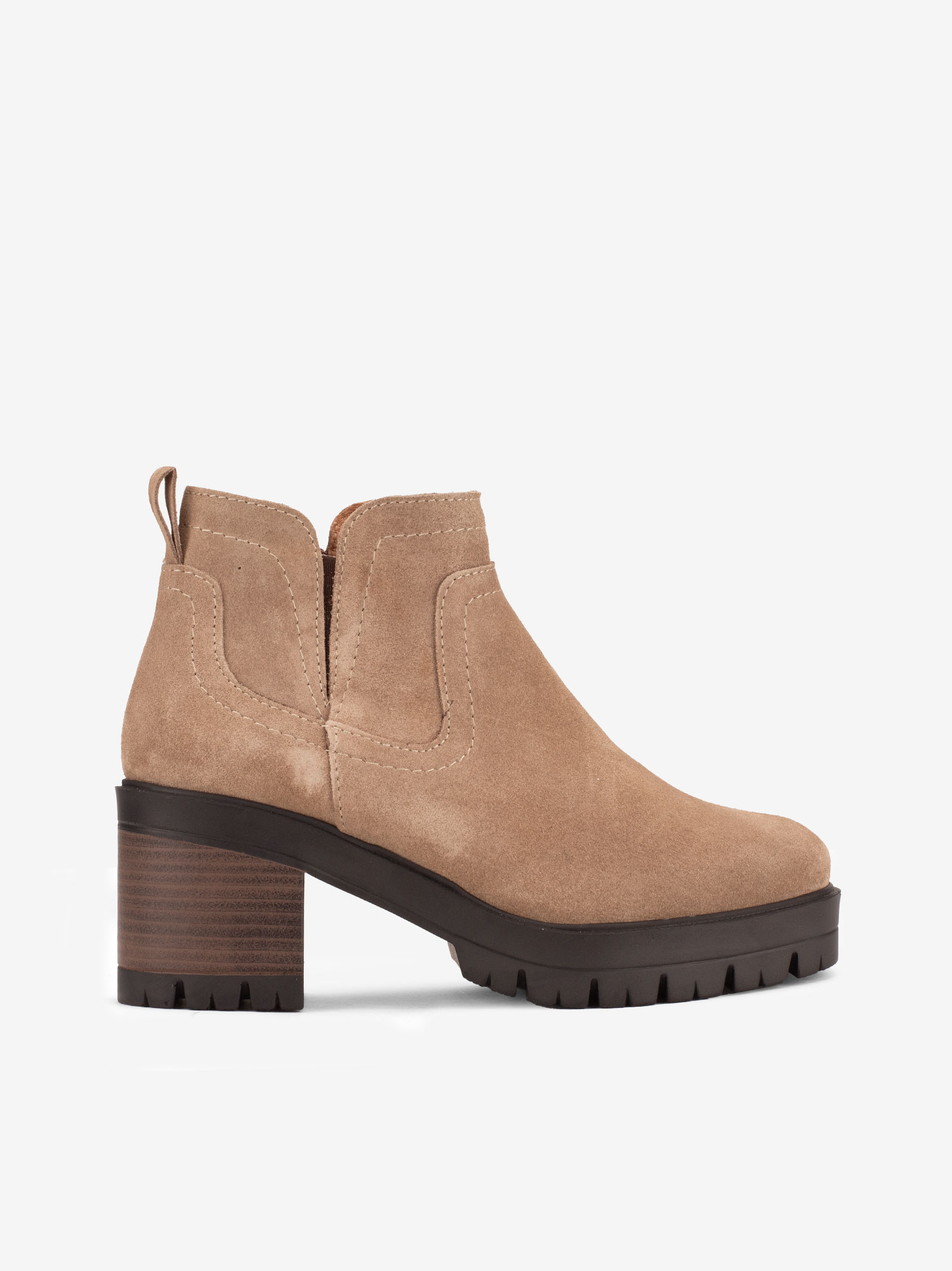 BOTIM DE TACÃO EM CROUTE CAMURÇA - Image 3