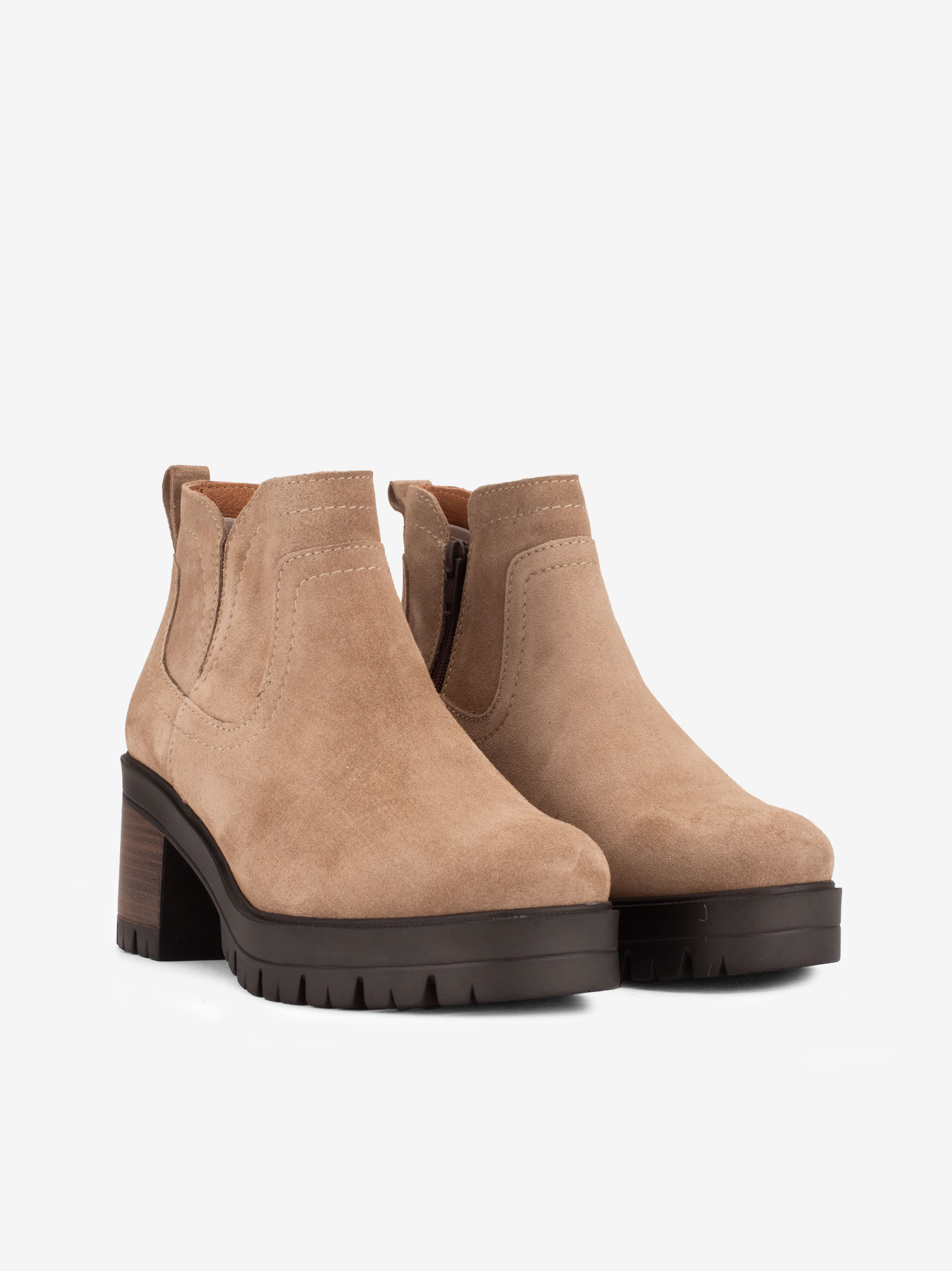 BOTIM DE TACÃO EM CROUTE CAMURÇA - Image 4